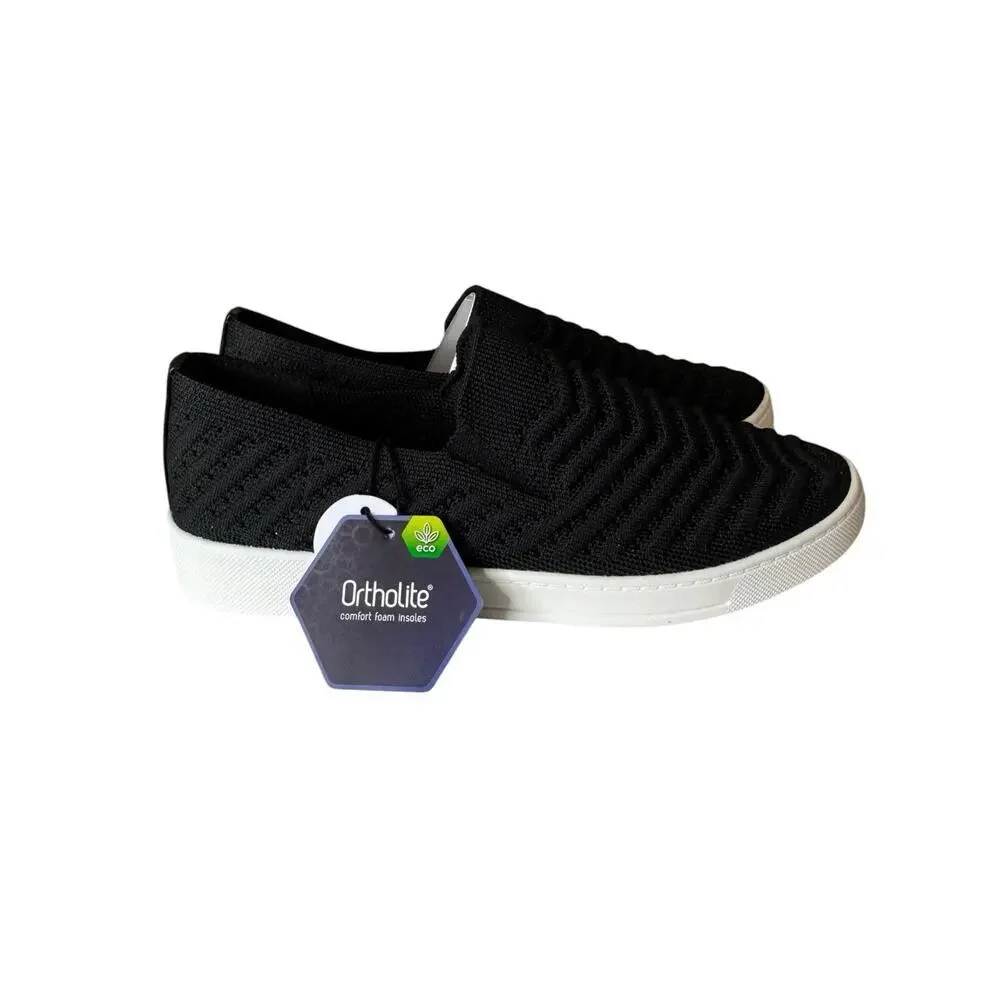 Sonoma NEW Catahoula Slip On Comfort Walking Shoes Black Size 7.5 Ortholite